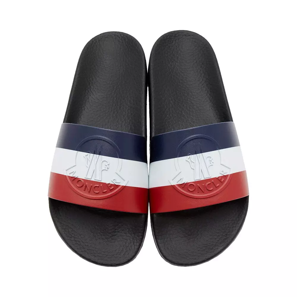 Basile French Flag Sandal Slide Black Men