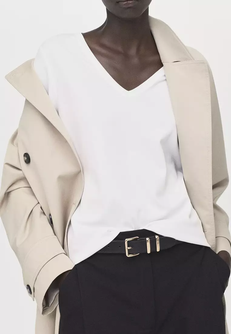 V-Neck Cotton T-Shirt