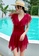 YG Fitness red Sexy Gauze Open Back One-Piece Swimsuit 1F95FUSCE89A55GS_2