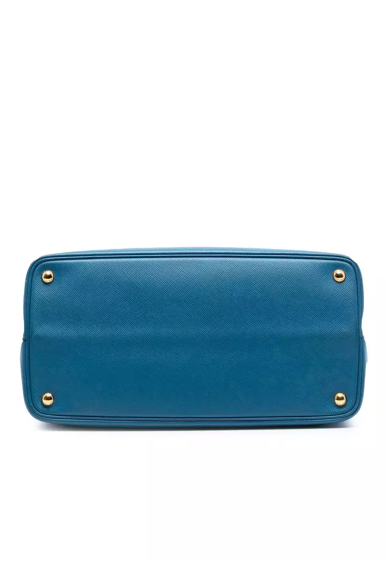 Pre-Loved Prada Large Saffiano Cuir Double Satchel