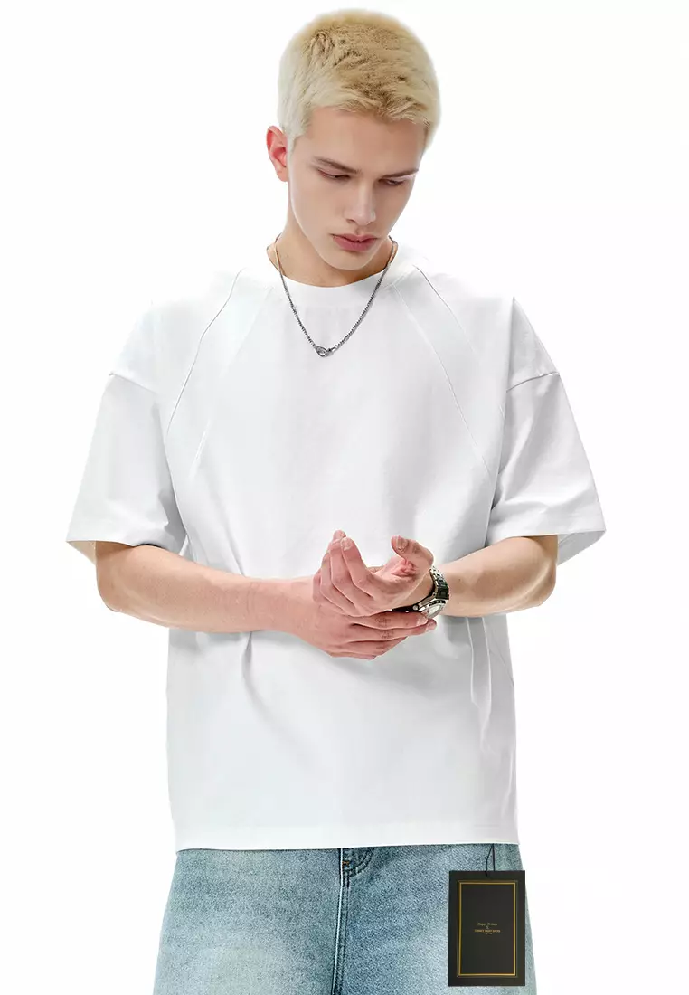 Buy Twenty Eight Shoes Deconstructed Spliced Short Sleeve T