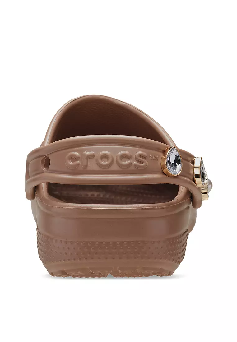 Crocs Kids Classic Pinnacle Embellishment Clog - Latte