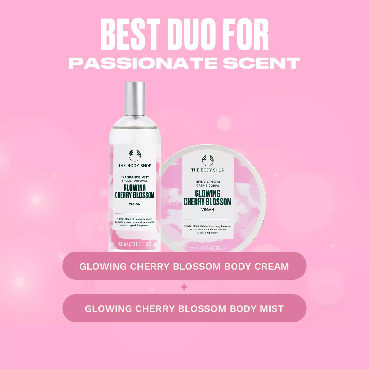 Glowing Cherry Blossom Body Mist 100ml