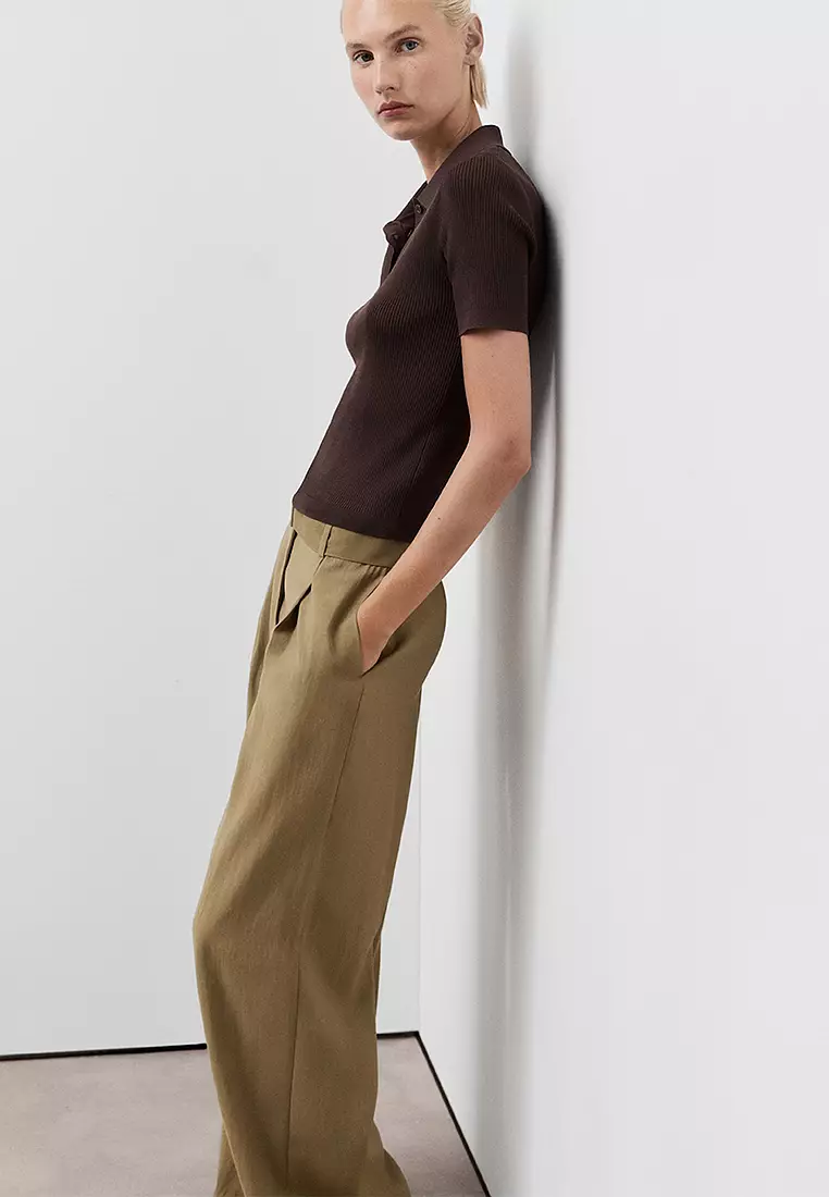 Paperbag Trousers with Belt