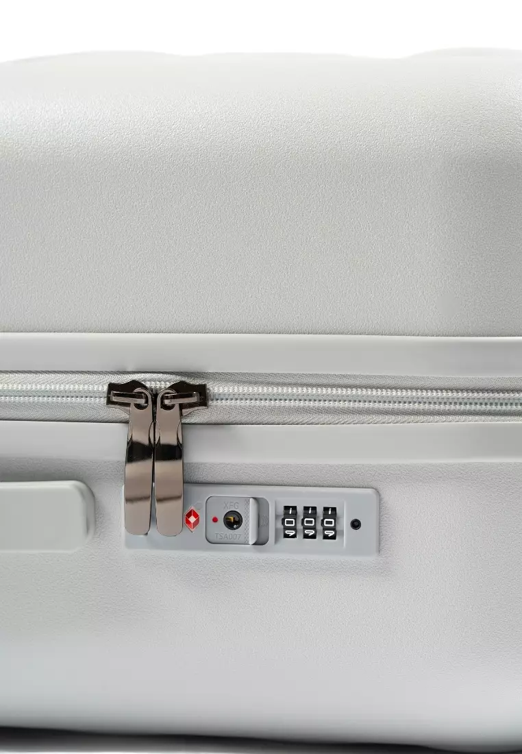 Puff 28"  Hard Case Luggage In Gray