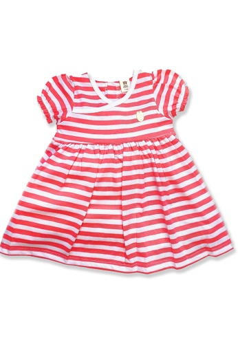 Toffyhouse pink Toffyhouse Cute in Stripes dress 4A66CKA20FE09FGS_1