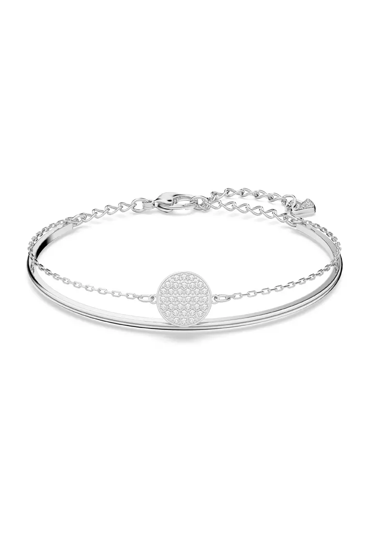 Buy Swarovski Ginger bangle White Rhodium plated Online ZALORA