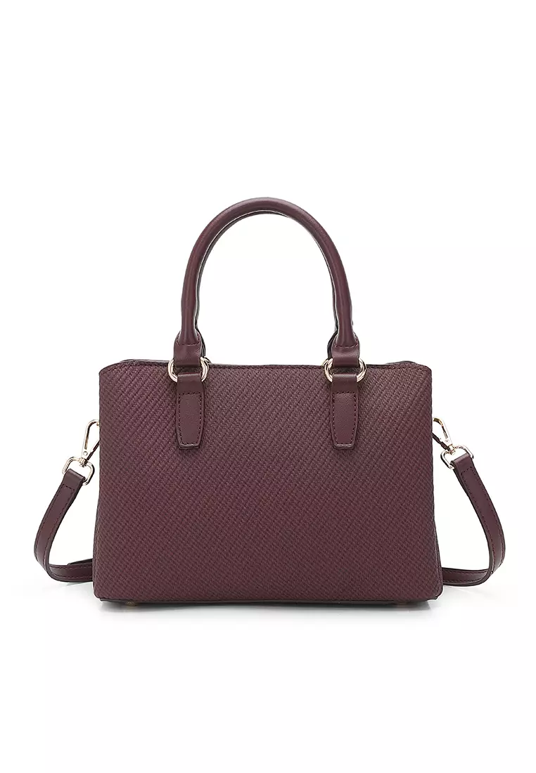 Women's Top Handle Bag / Sling Bag / Crossbody Bag / Shoulder Bag - Maroon