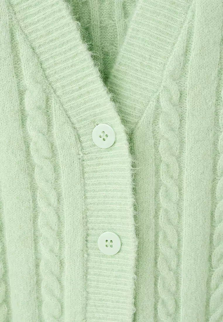 Knitted Braided Cardigan