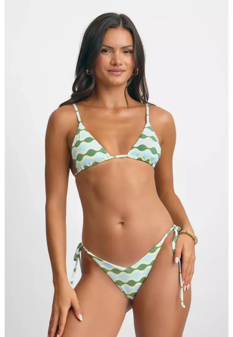 Kelly Triangle Bikini Top / Match Point Ribbed