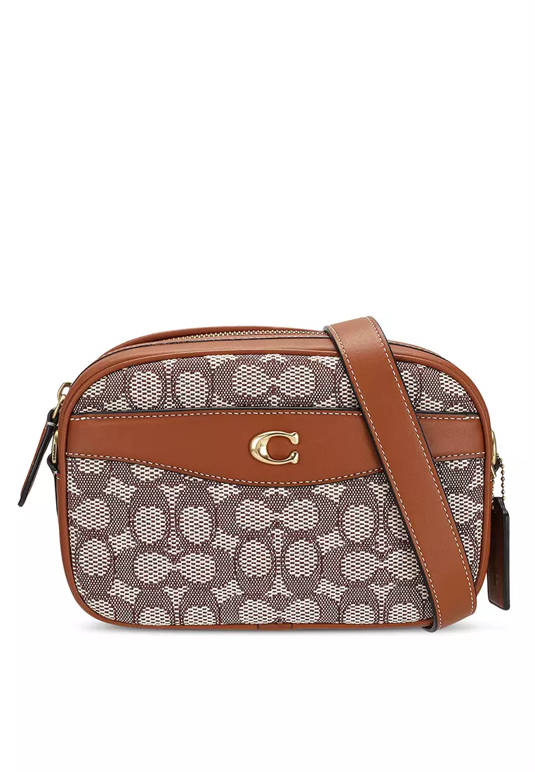 Coach Signature Jacquard Camera Bag cq ZALORA