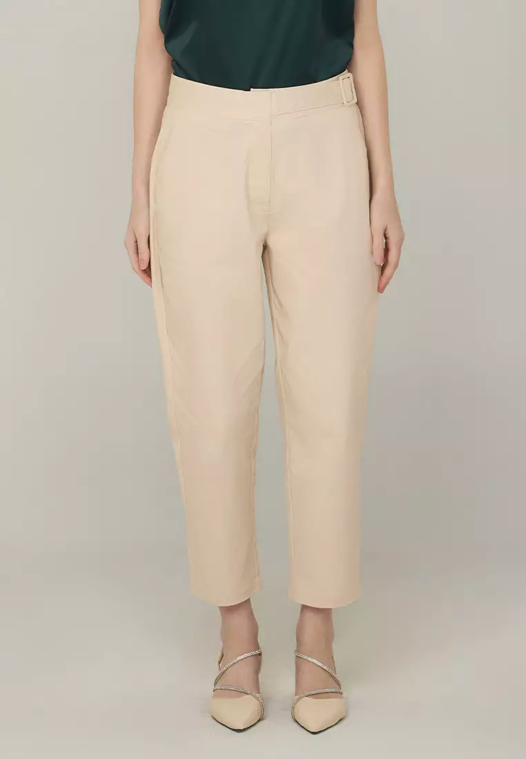 Buy Paperdolls Kaleen Relaxed-Fit Pants with Side Buckle 2025