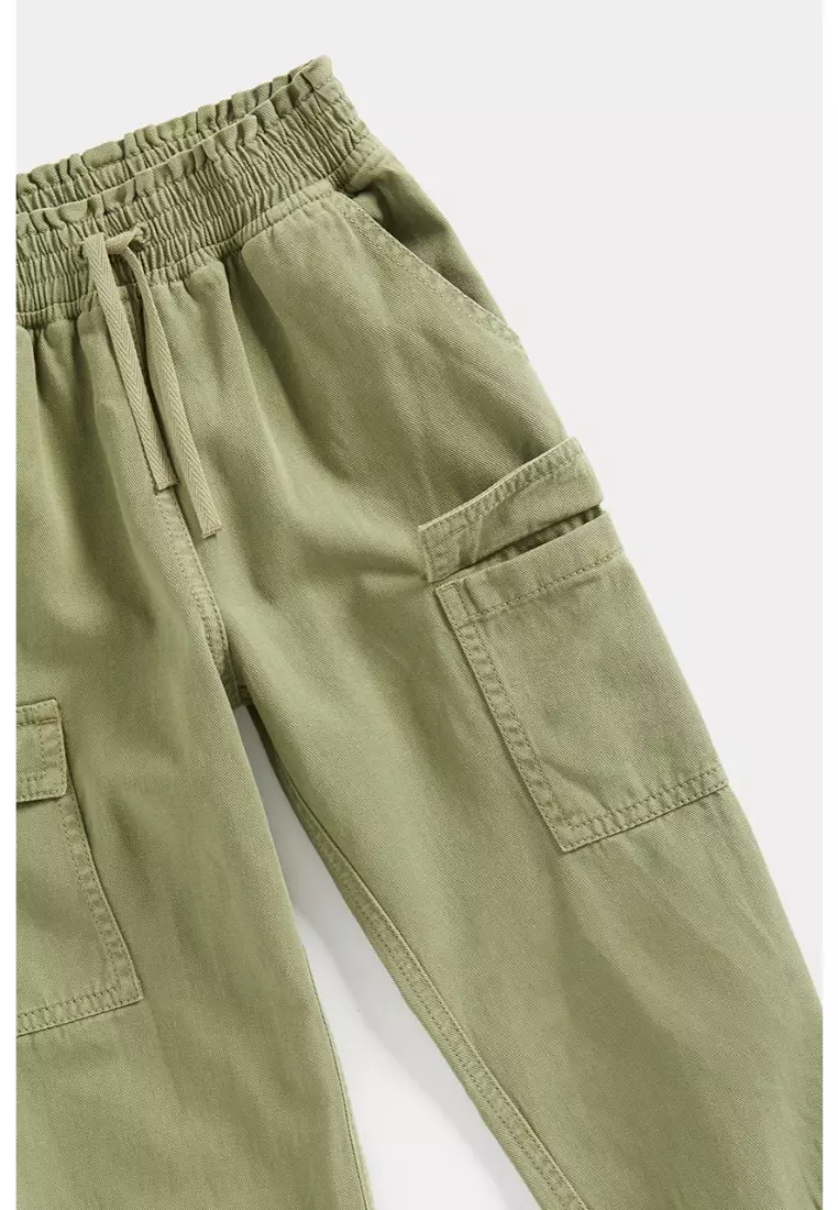 Khaki Cargo Joggers