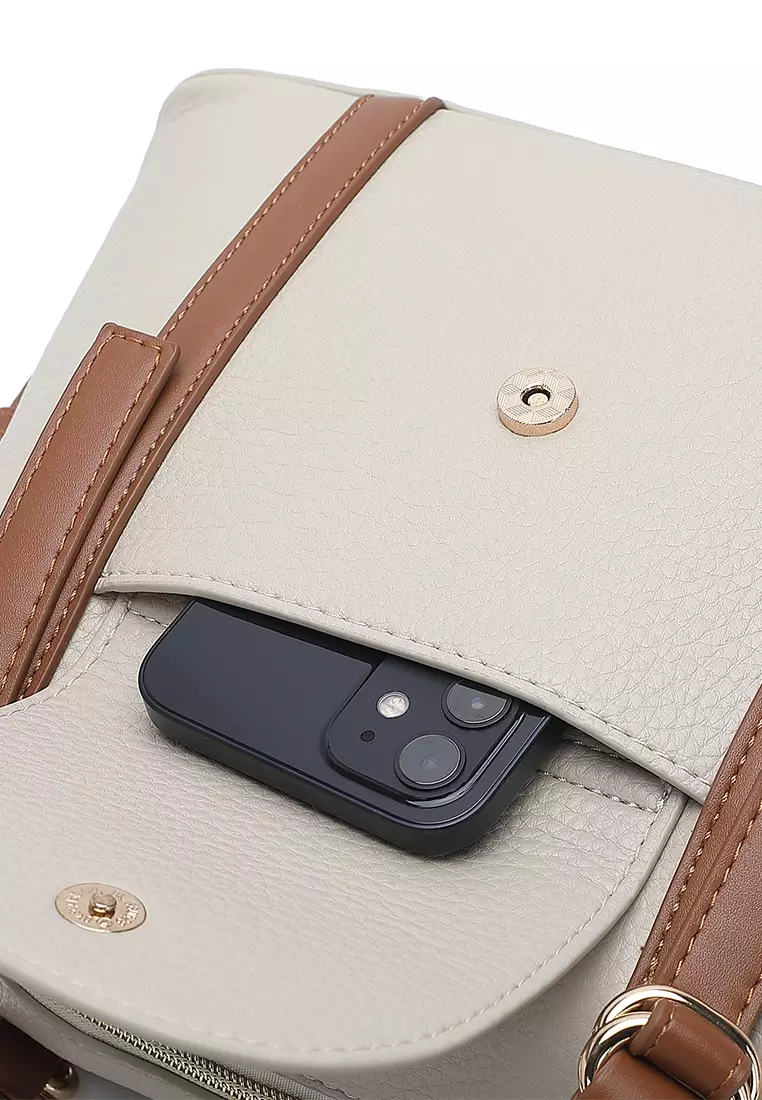 Women's Top Handle Bag / Sling Bag / Crossbody Bag / Shoulder Bag - Grey