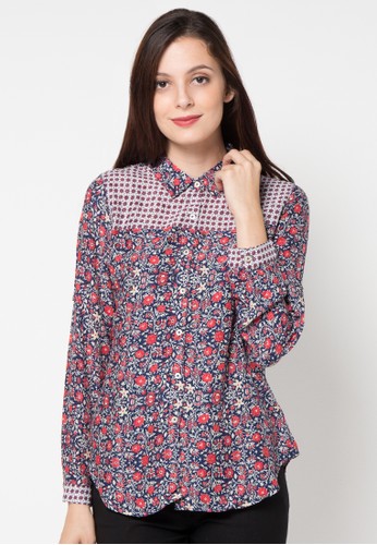 Floral Batik Print Shirt