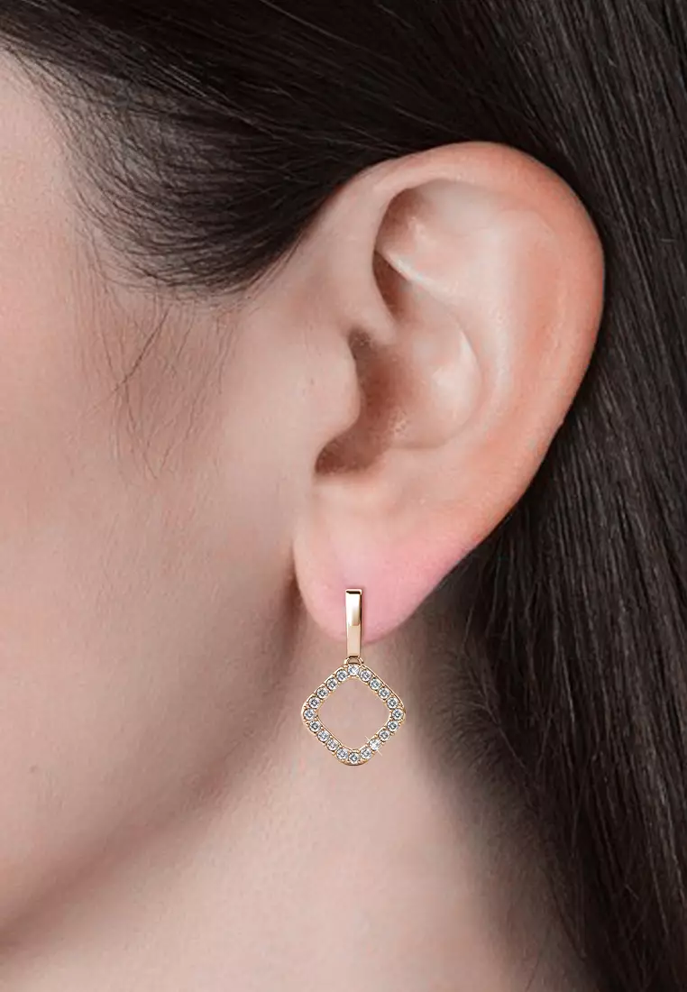 Irina Earring RG- Anting Crystal Swarovski by Her Jewellery