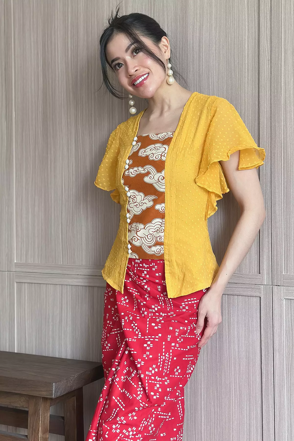 Soraya Megamendung Kunyit Kebaya