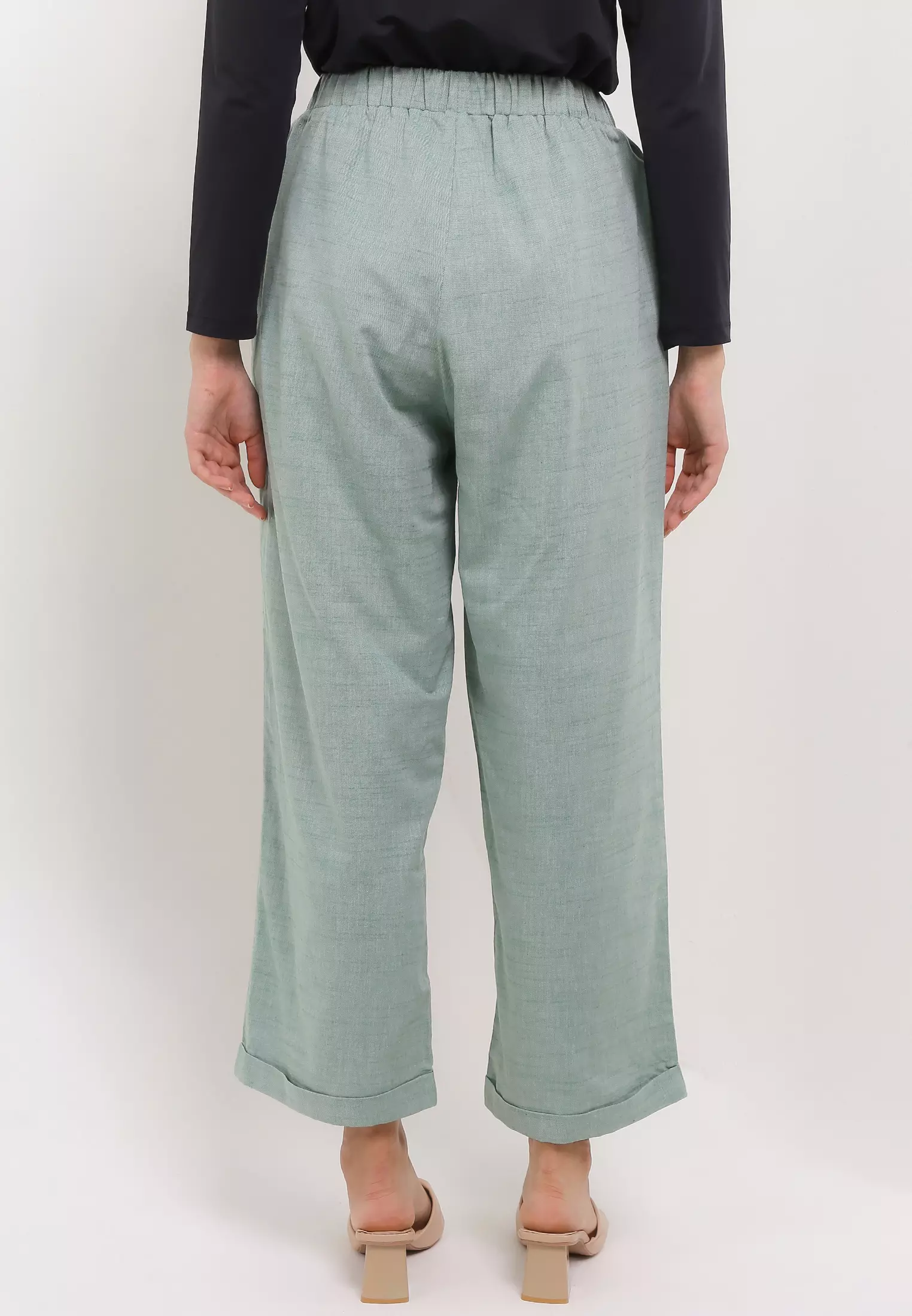 MFMW Chafia Celana Panjang Kulot Hijau