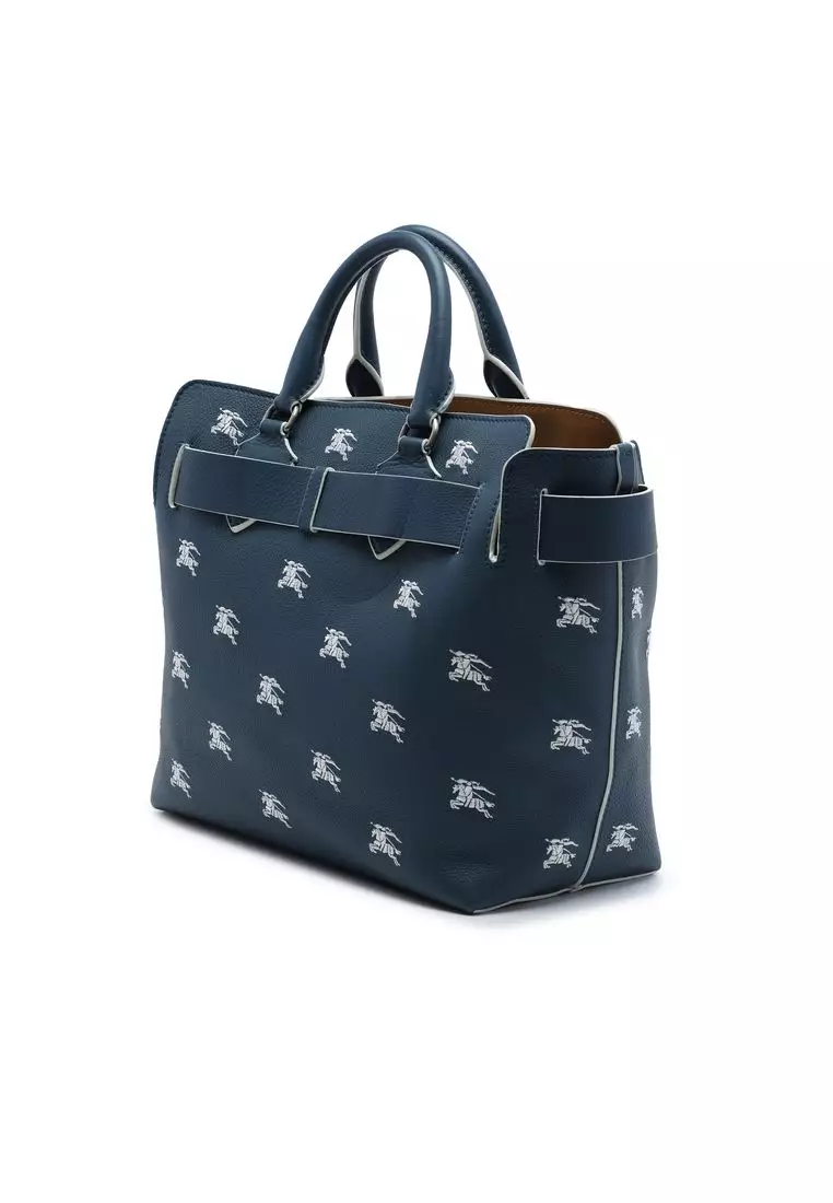 Pre-Loved Burberry Medium Grained Calfskin Embroidered Equestrian Knight Marais Belt Bag
