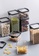 EASTWOOD LIVING Black Transparent Set of 6 Food Storage Container - Set 6C C499EHLA84F5F5GS_5