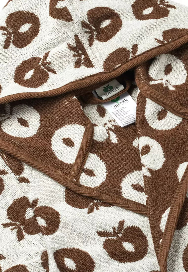 Bathrobe with apples