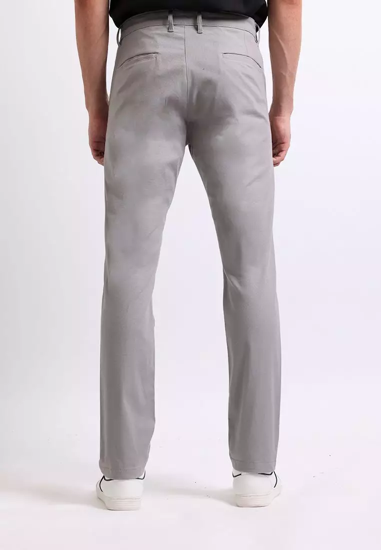 MANZONE - Celana Panjang Chinos Pria Slim Fit Amir 3 - Grey Light Warna Grey_Light