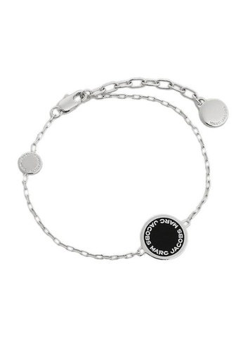MARC JACOBS black and silver Marc Jacobs Disc Bracelet M0008540 Silver Black 4591AAC7A5753CGS_1