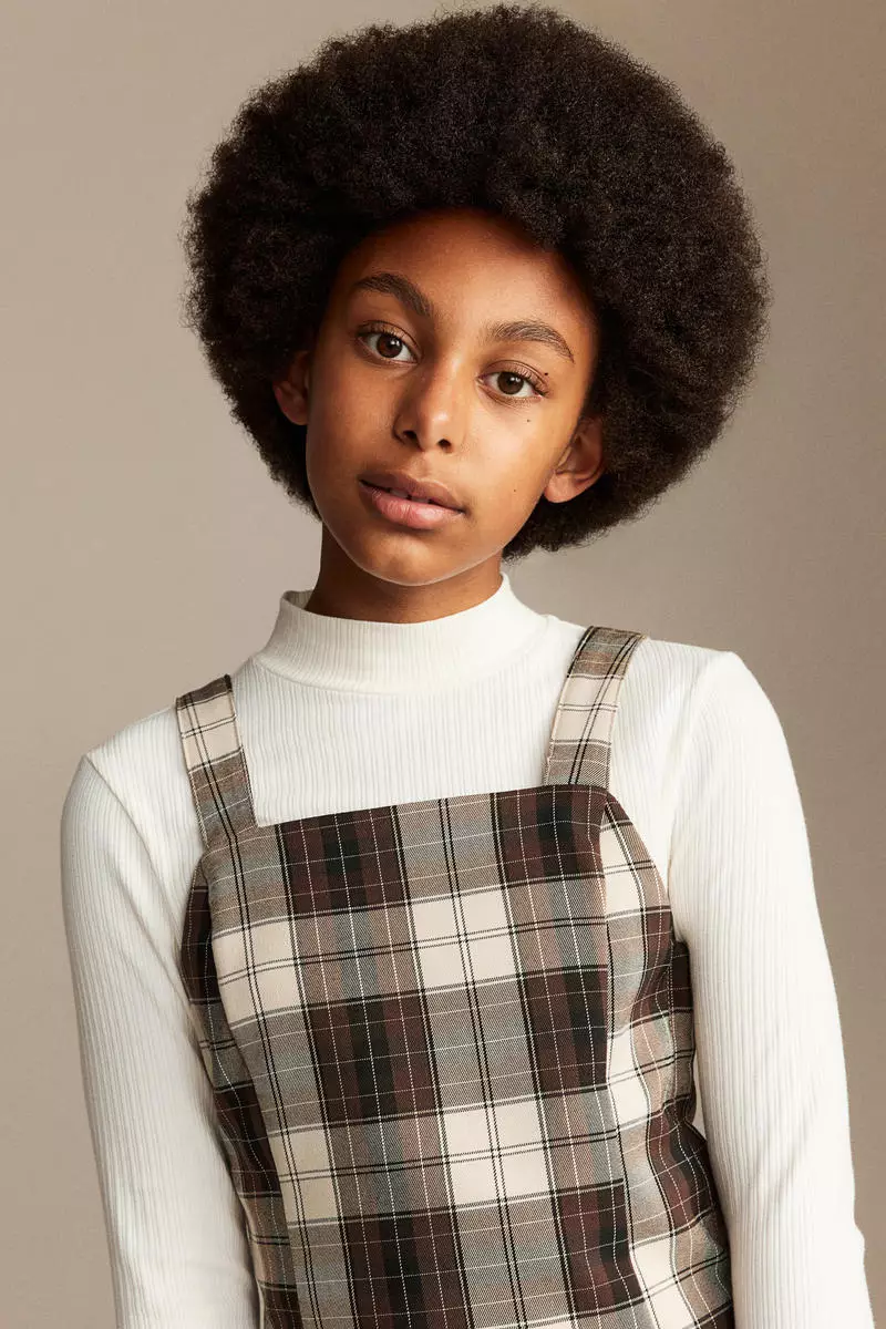H&m tartan dress sale