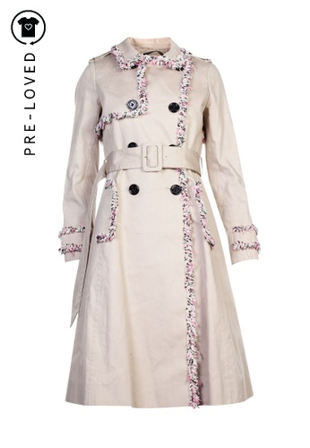 Buy Kate Spade Pre Loved Kate Spade Beige Trench Coat Online Zalora Singapore