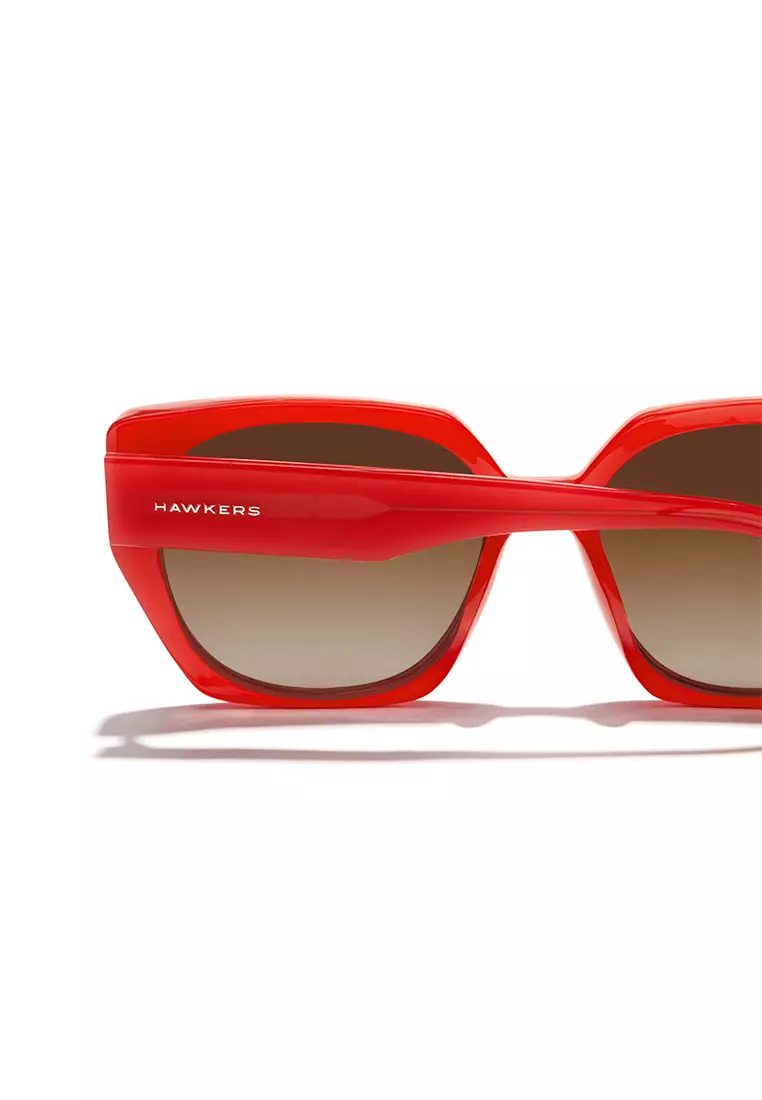 HAWKERS Coral Peanut Butter Eco Boujee Sunglasses For Women, Female. Official Product Designed In Spain