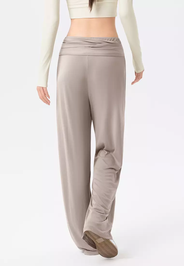Low Waist Draped Wide Leg Pants DSG-DWL125601