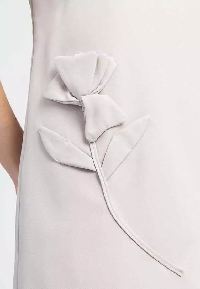 Rosalia 3D Floral Shift Dress
