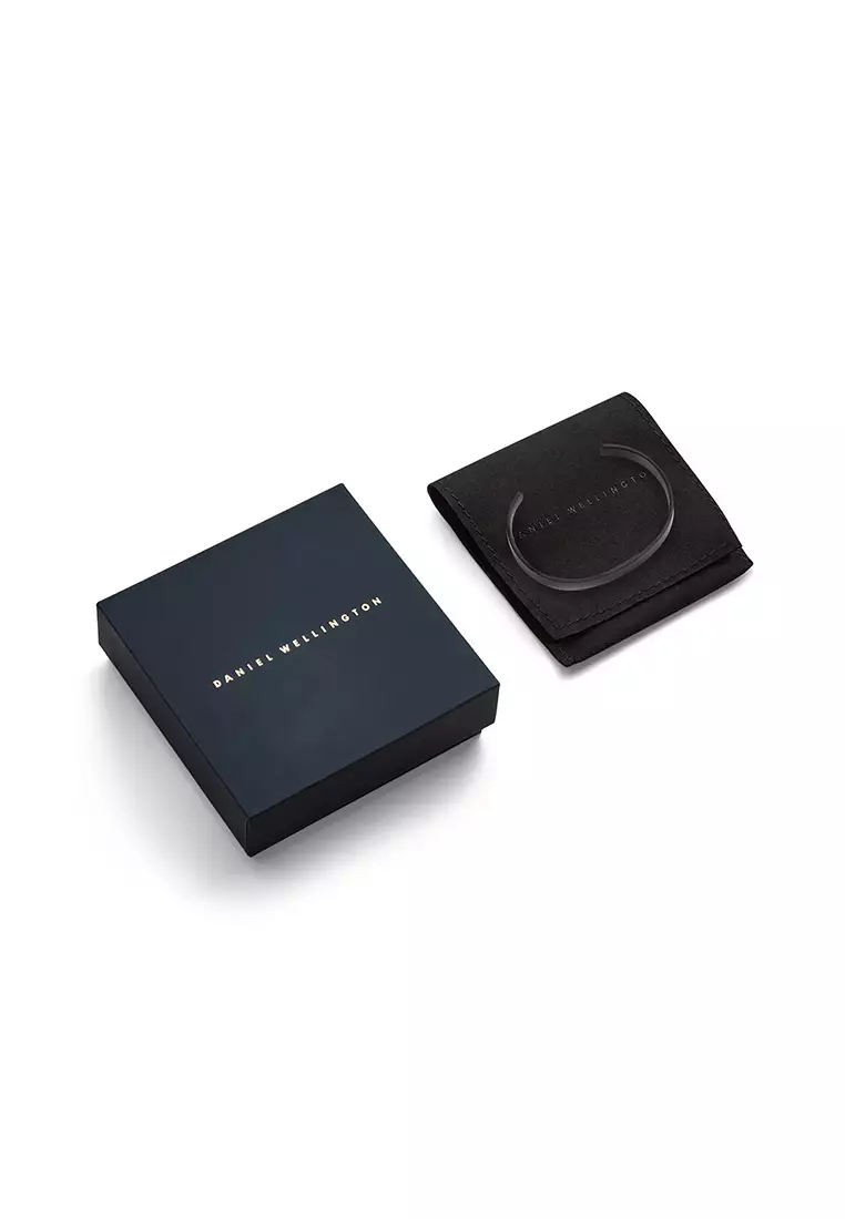 Line Cuff Brushed Graphite 7mm - Unisex Bracelet for women and men stainless steel Bracelet DW Official Authentic Original gelang tangan perempuan lelaki DW