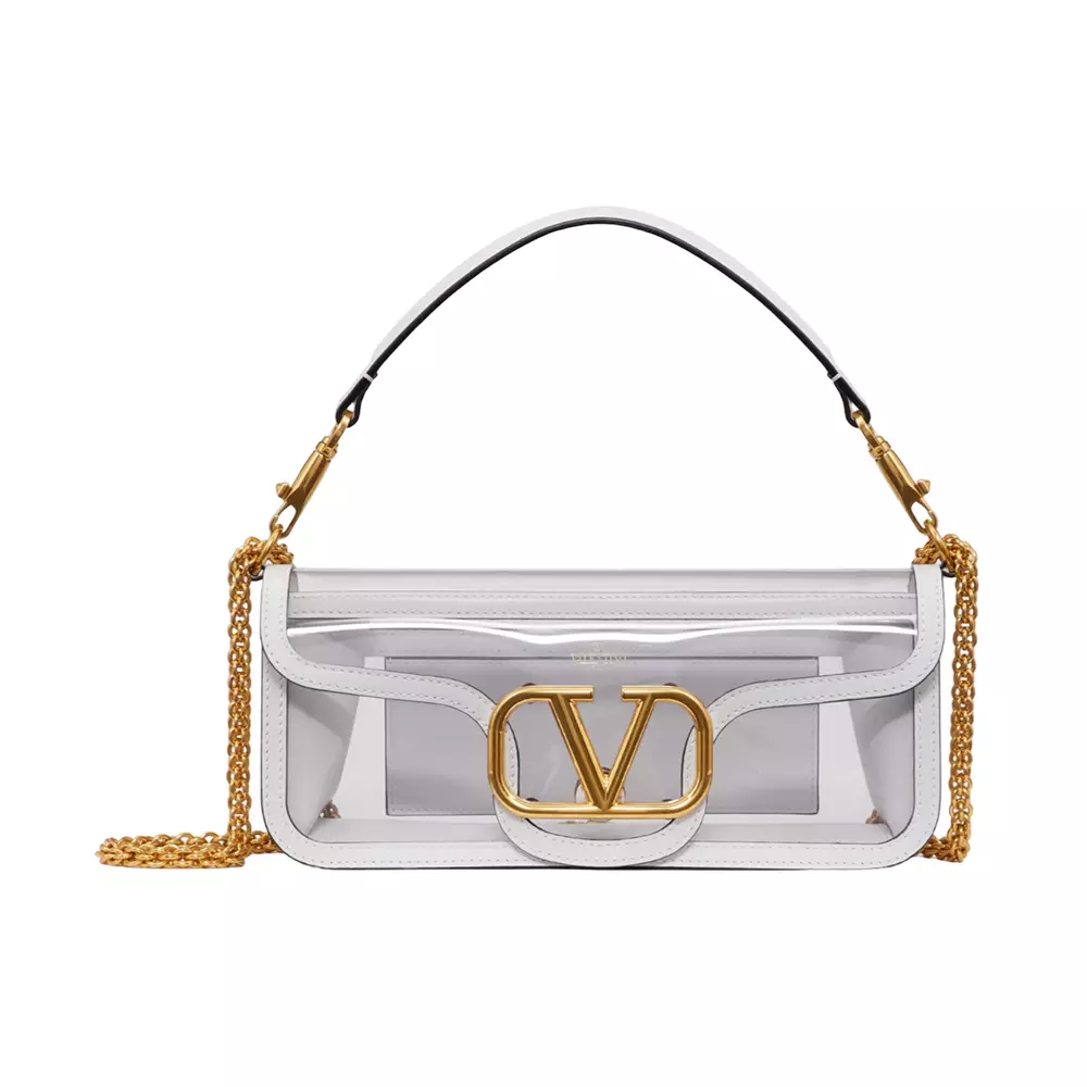 Valentino Garavani Small Supervee Shoulder Bag in Antique Brass