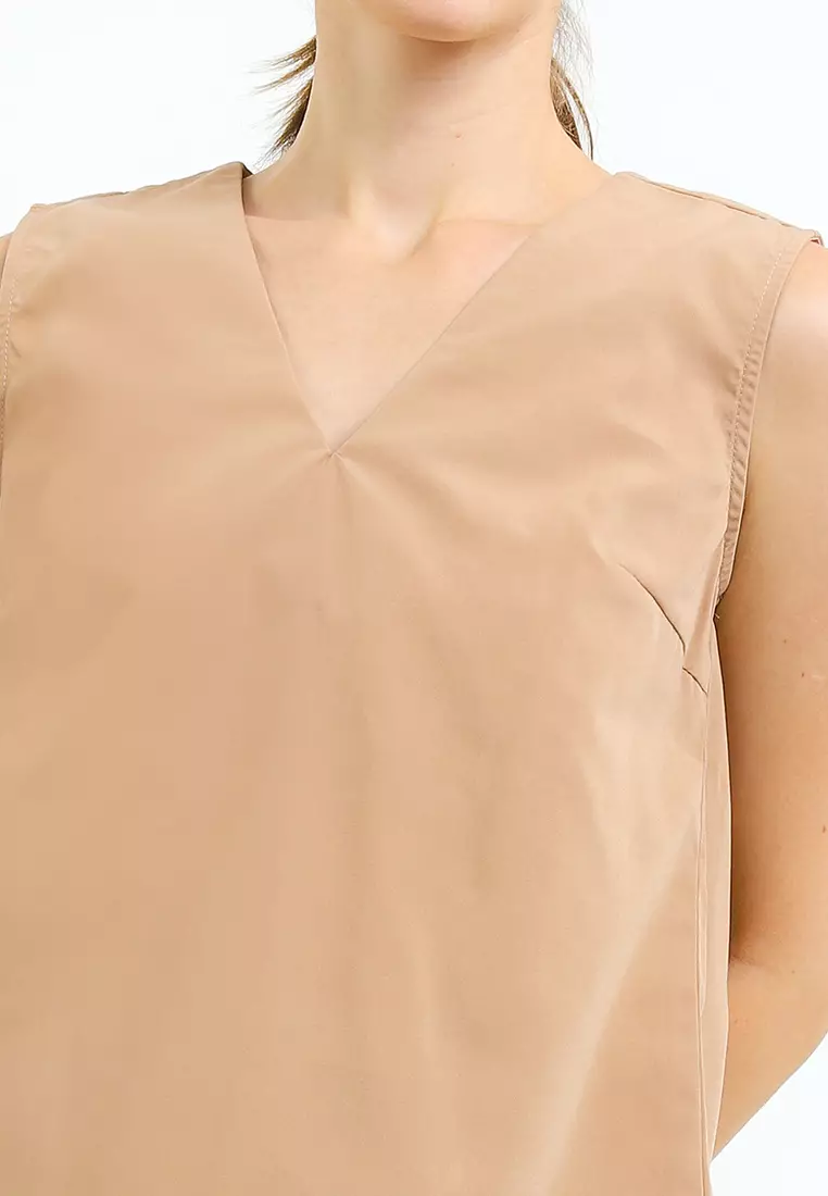 V-Neck Sleeveless Blouse