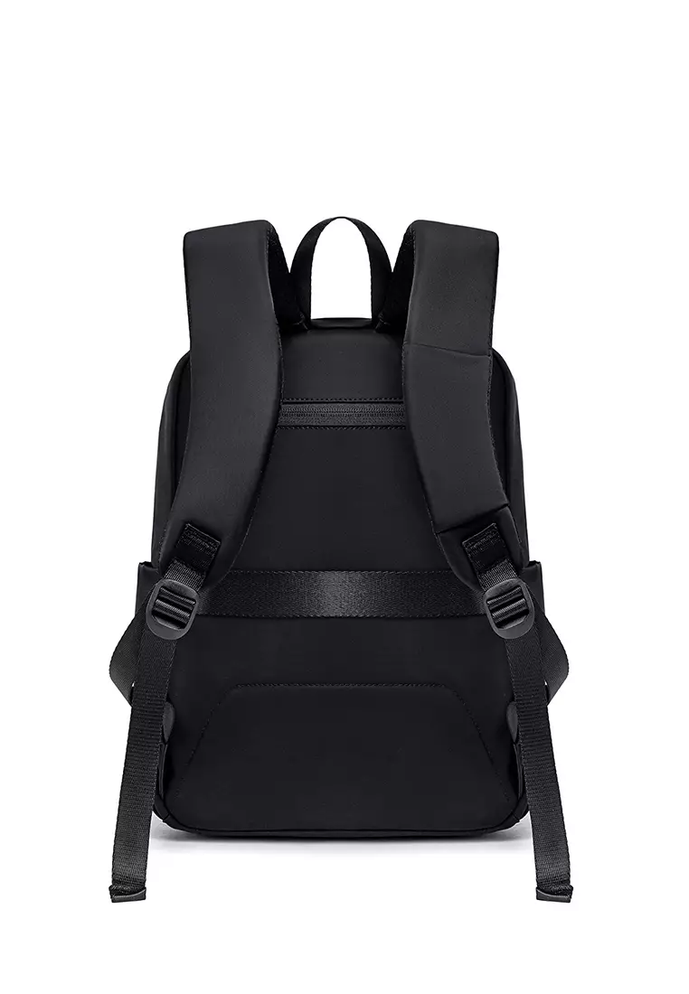 Solid Color 15.6'' Laptop Compartment Light Nylon Waterproof Knapsack Backpack For Women