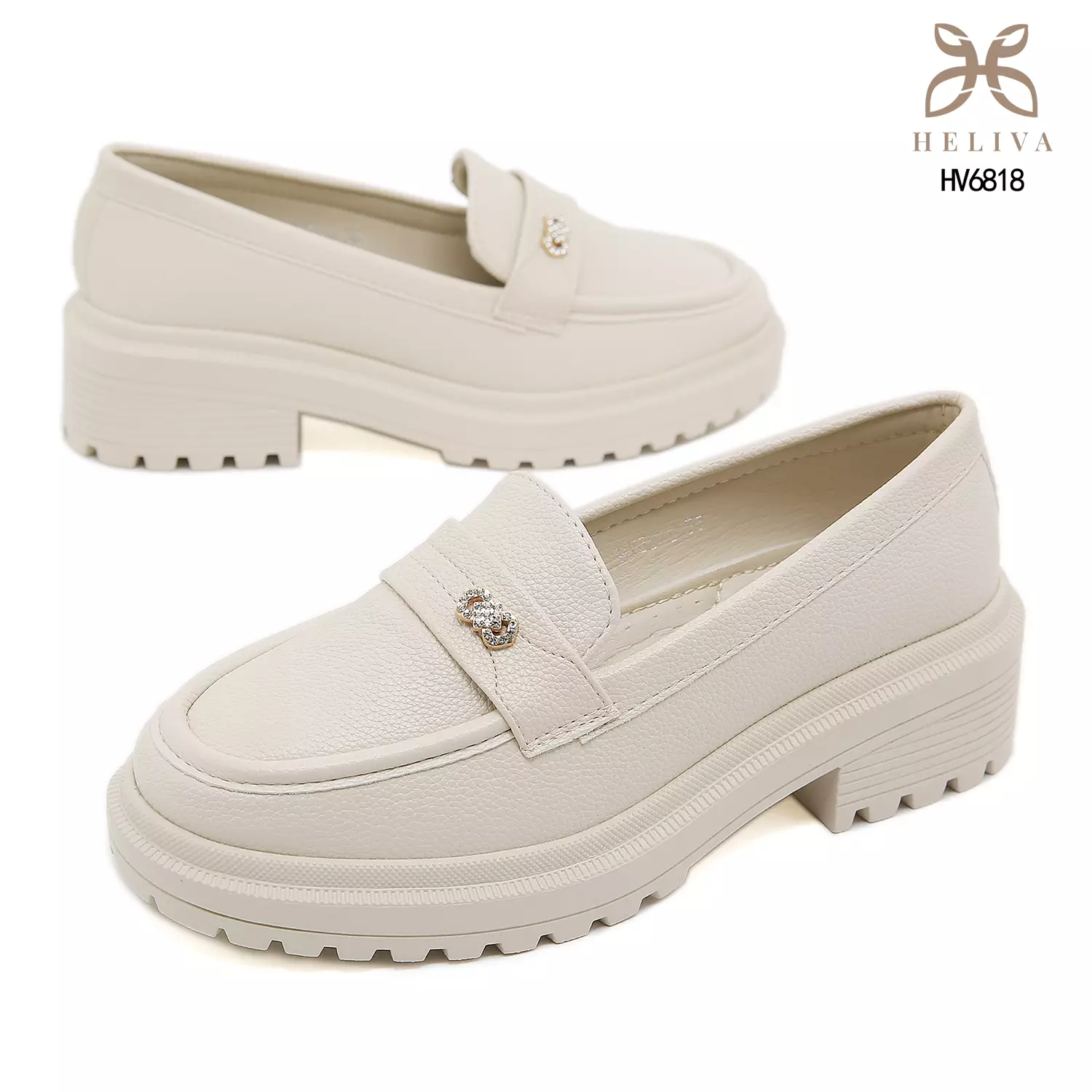 Heliva Zareen – Casual Luxe Loafers with Bold Platform HV6818