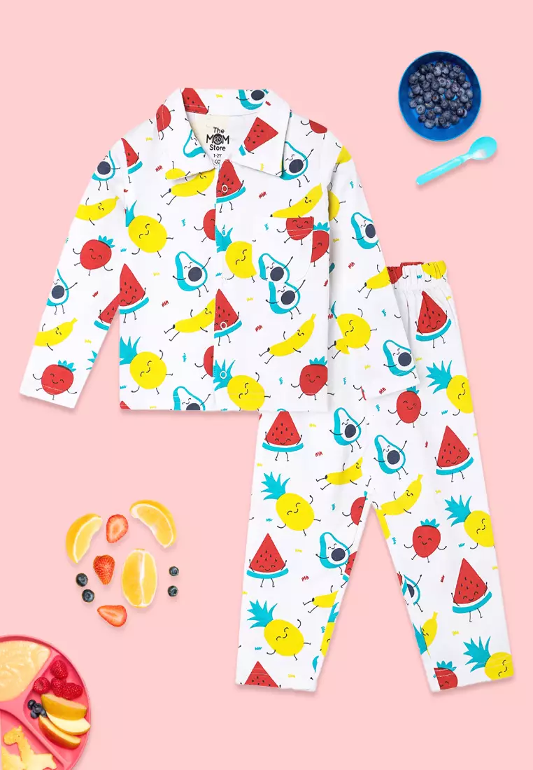 Baby And Kids Pajama Nightsuit Set - Fruity Cutie