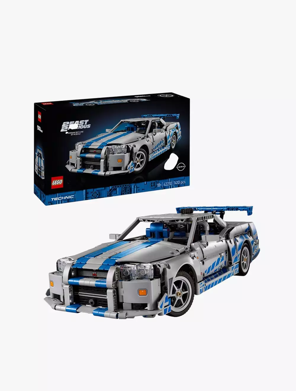 LEGO® Technic 2 Fast 2 Furious Nissan Skyline GT-R (R34) Car - 42210