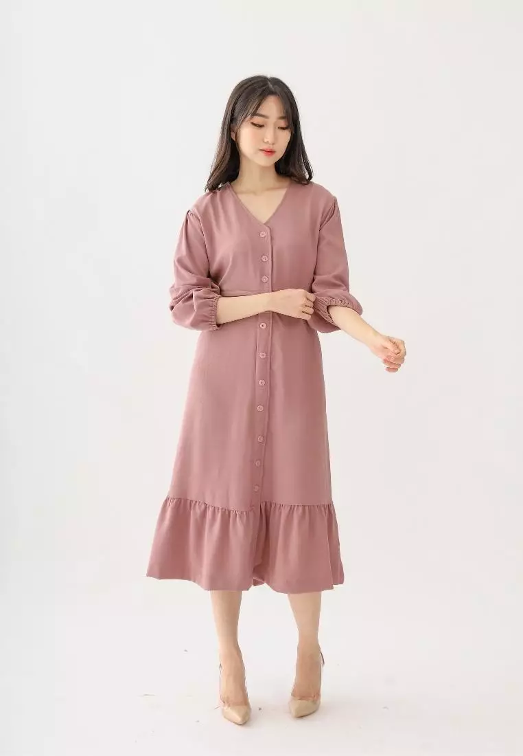 Magica Long Dress Dusty Rose