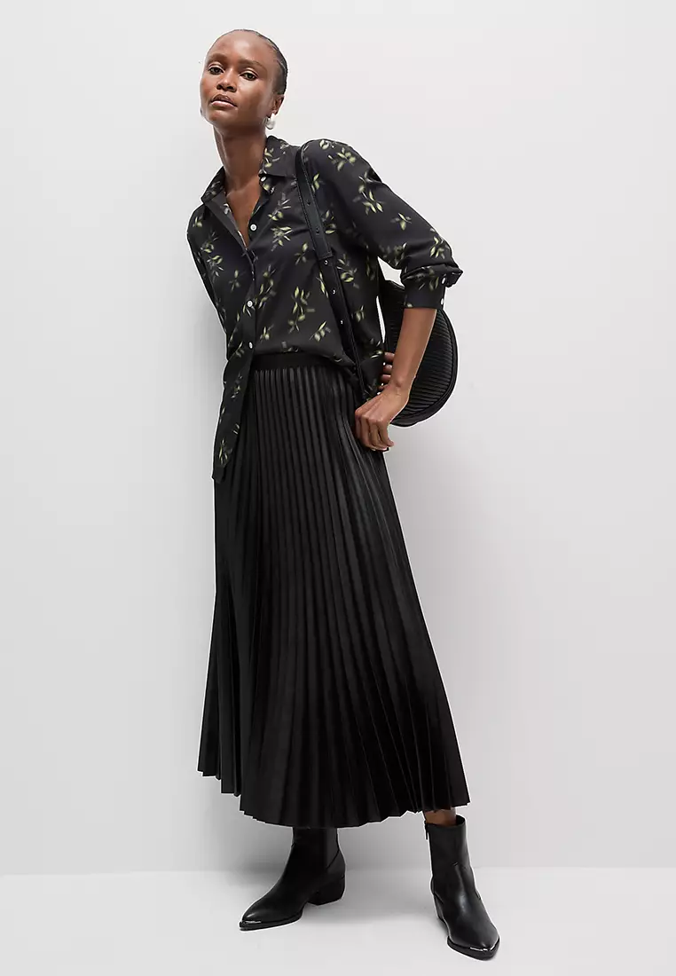 Printed Collared Blouse