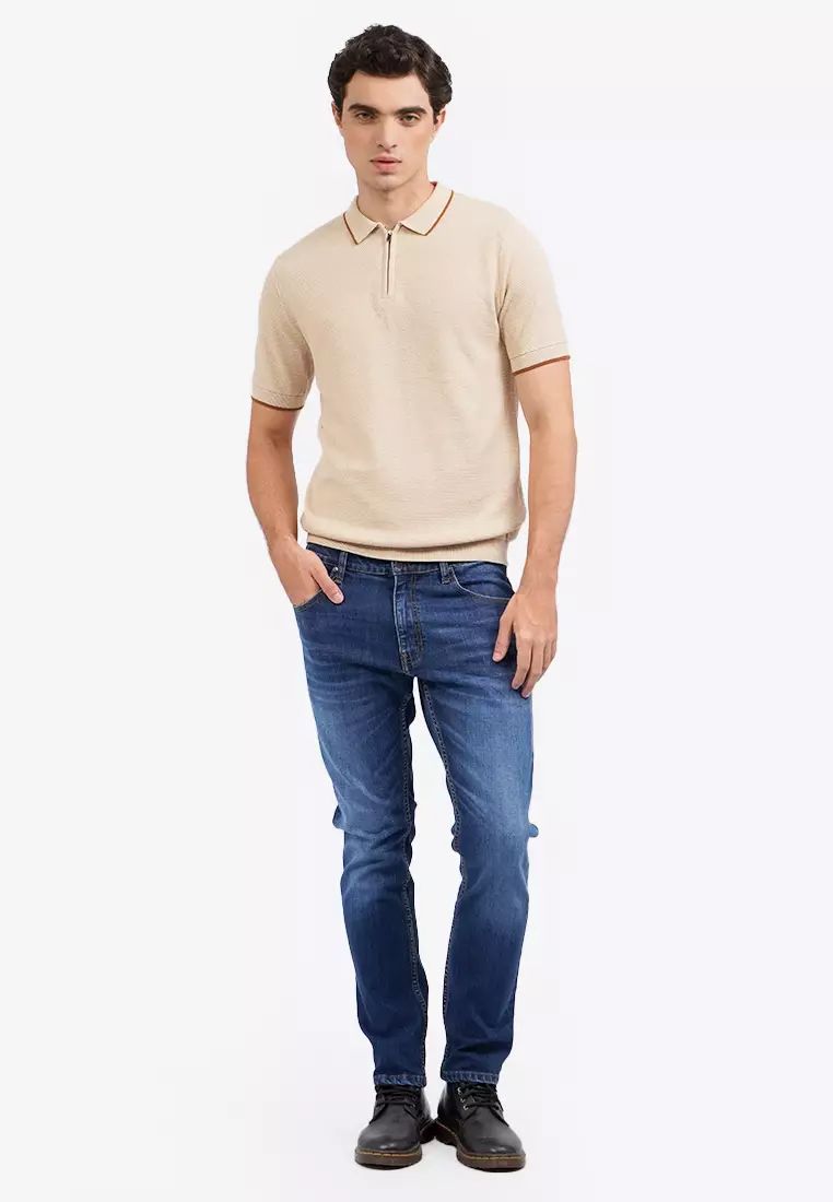 Slim Tapered Denim Pants