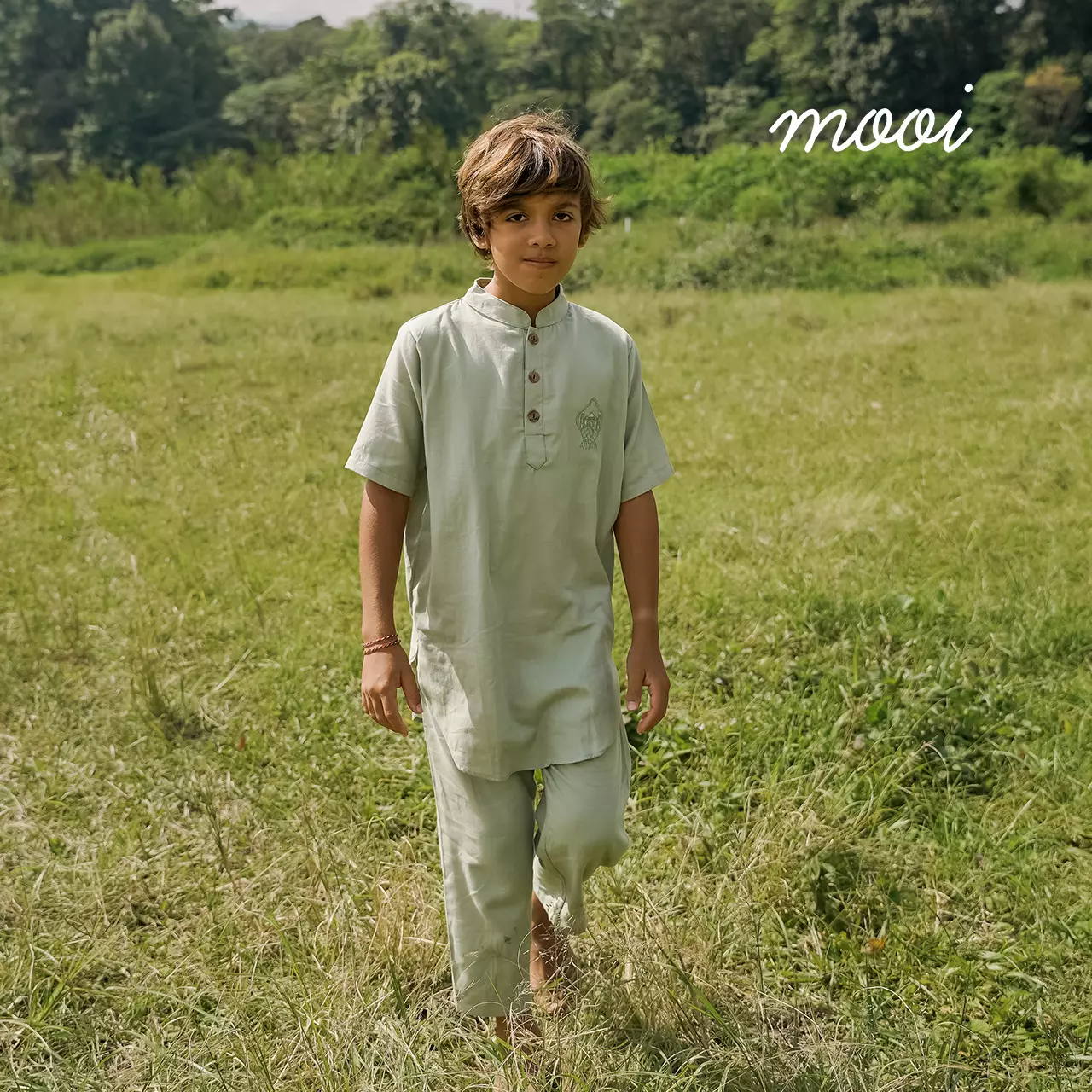 Mooi Adam Koko Set Setelan Koko Anak Raya Collection V1 - Clary Sage V1