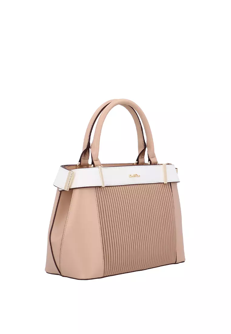 CR Livia Top Handle Bag - Dark Beige