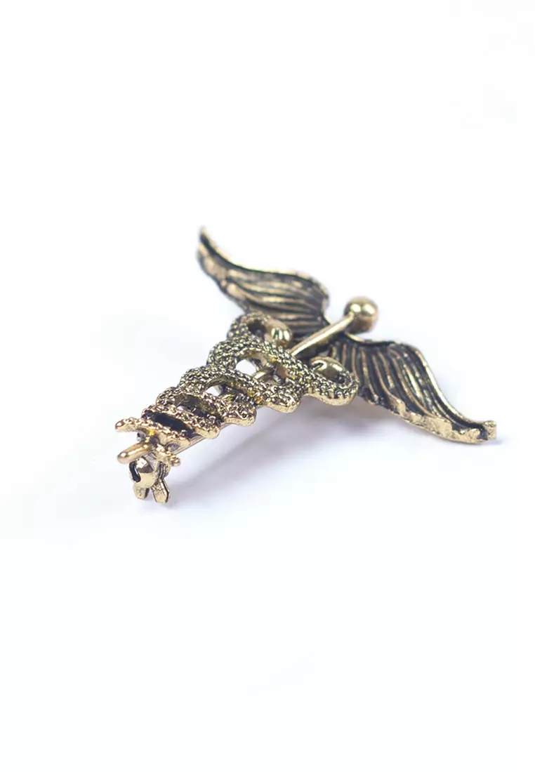 Houseofcuff lapel pin brooch bros untuk jas TUSUK GOLD II