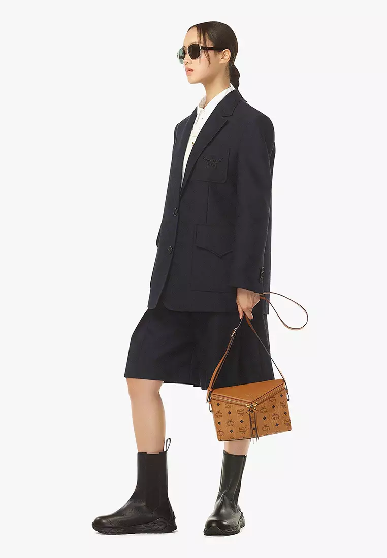 Diamant 3D Shoulder Bag in Visetos Leather Mix