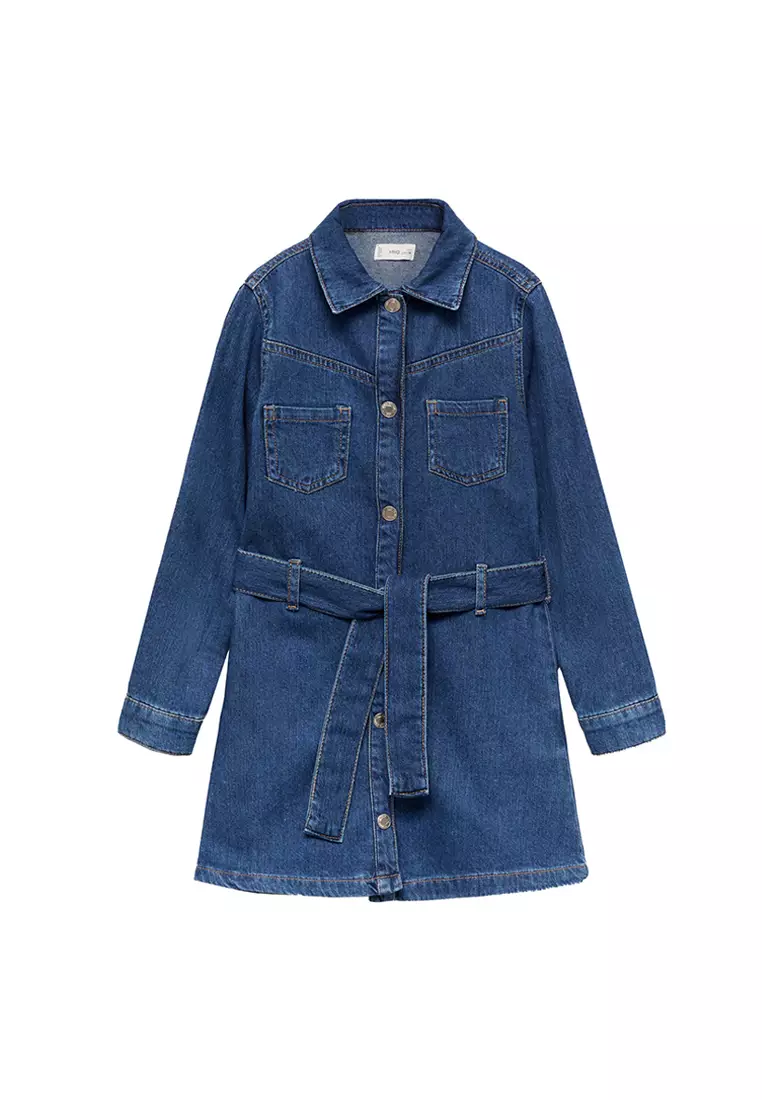 Mango denim shirt dress discount