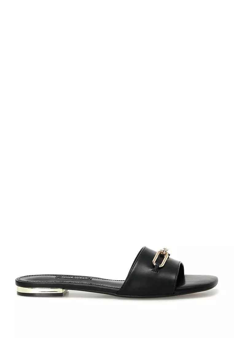 Discount on Nine West  shoes - SKU: Penfold Flat Sandals Black