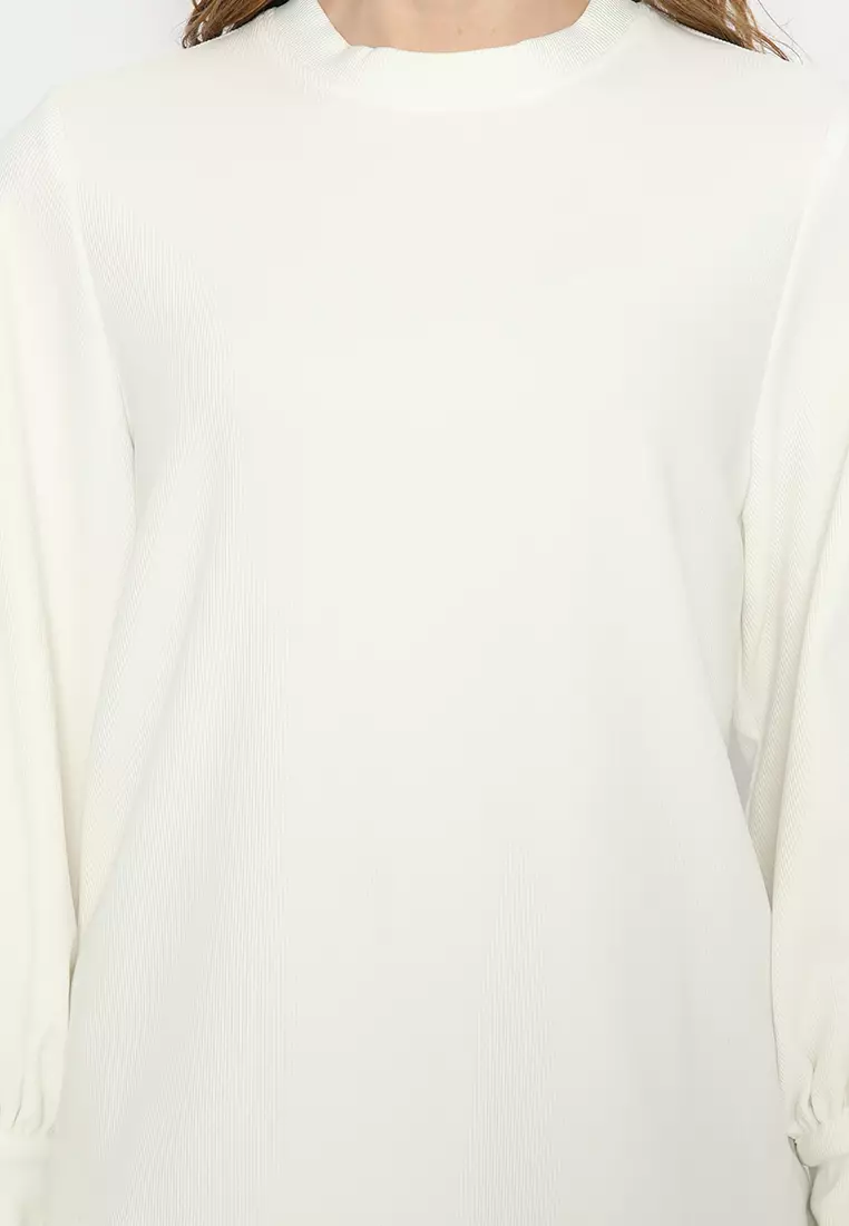 Puff Sleeves Knit Blouse