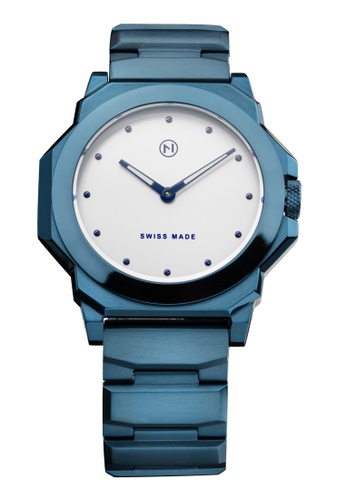 NOVE blue NOVE Rocketeer Swiss Made Quartz Watch White Dial for Men and Women C009-07 91D78AC79AC851GS_1